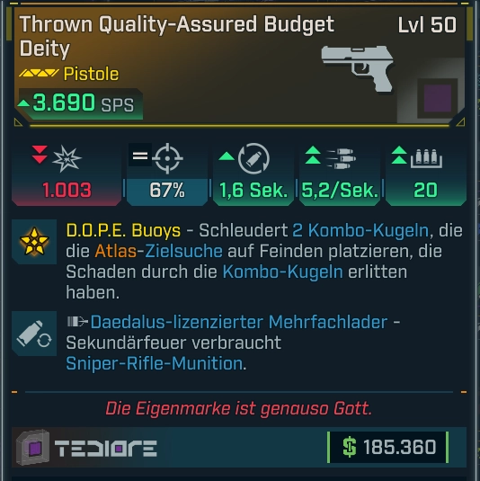 Waffe - Budget Deity