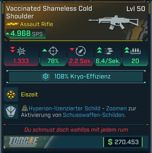 Waffe – Cold Shoulder