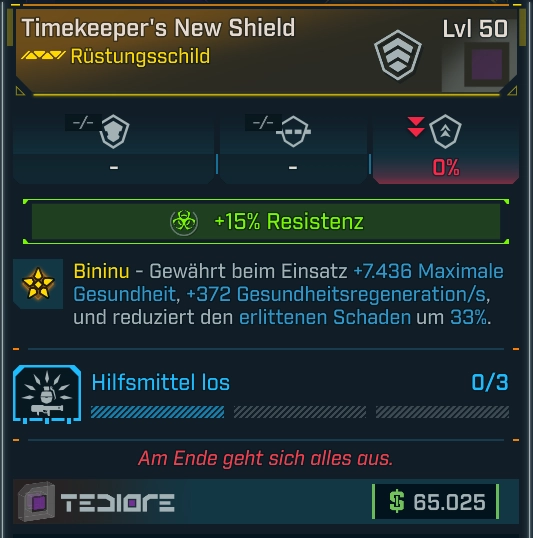 Timekeeper´s New Shield